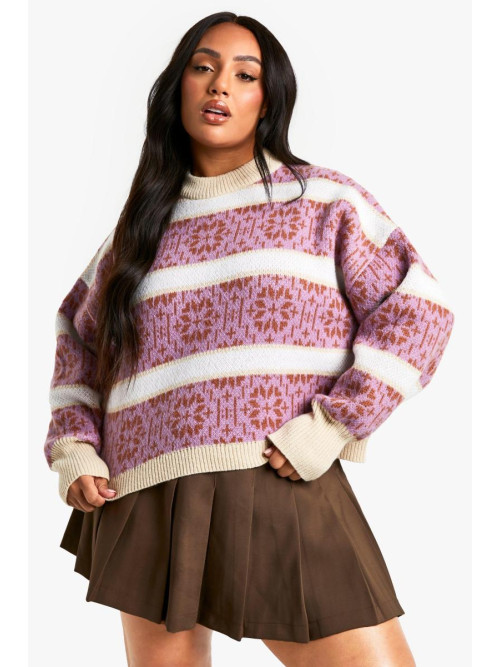 В’язаний різдвяний джемпер преміум-класу Fairisle у смужку