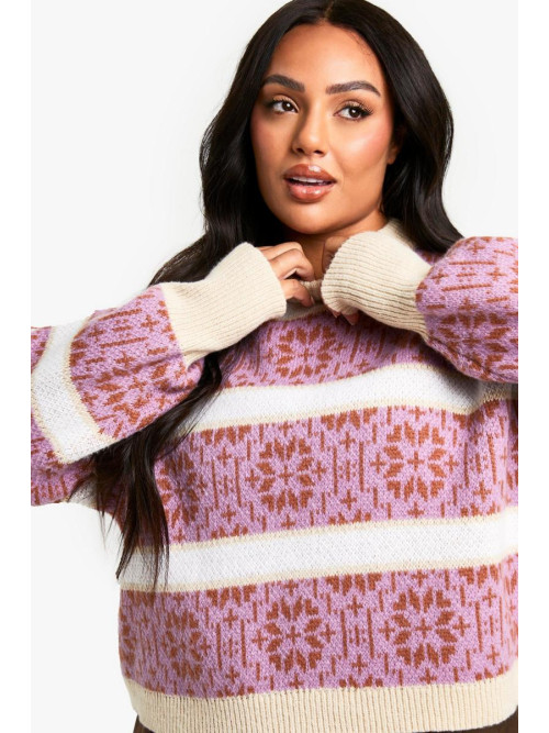 В’язаний різдвяний джемпер преміум-класу Fairisle у смужку