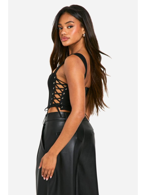 Верхній корсет із зашнурованою стрічкою