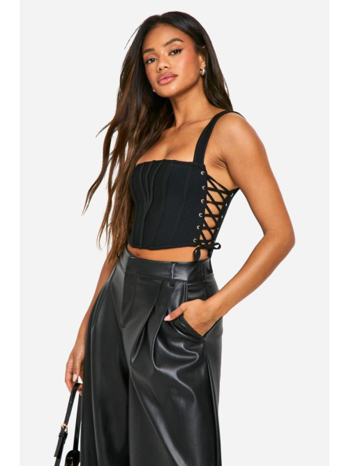 Верхній корсет із зашнурованою стрічкою