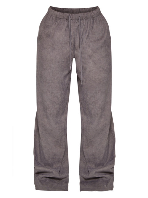 Брюки з низькою посадкою на талії із зав’язкою та шнуром