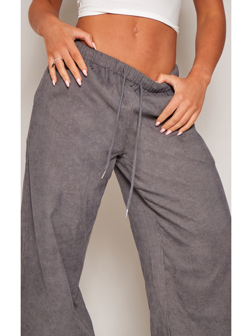 Брюки з низькою посадкою на талії із зав’язкою та шнуром