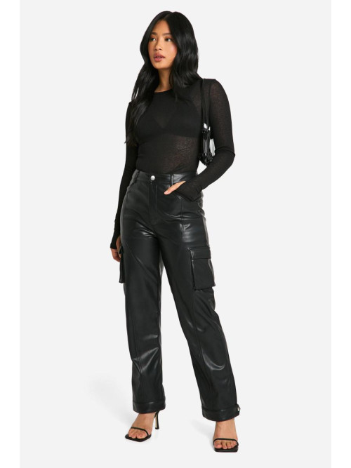 Універсальні штани Petite зі штучної шкіри