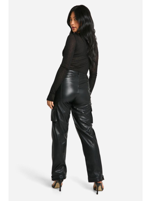 Універсальні штани Petite зі штучної шкіри