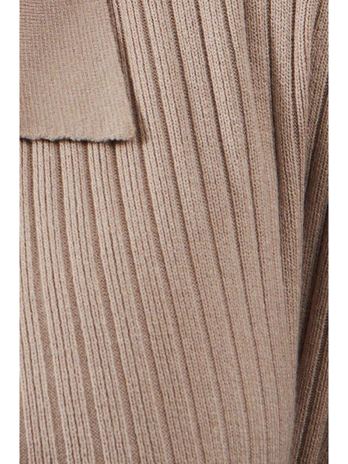 В’язаний ребро з довгими рукавами та штани на ногах