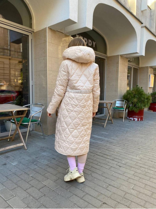 Пальто довге силікон 250 якісне 