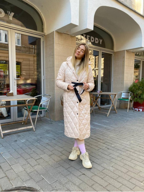 Пальто довге силікон 250 якісне 