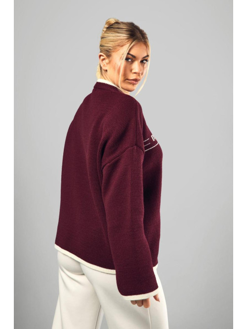 Трикотажний джемпер великого розміру з круглим вирізом DSGN Sport