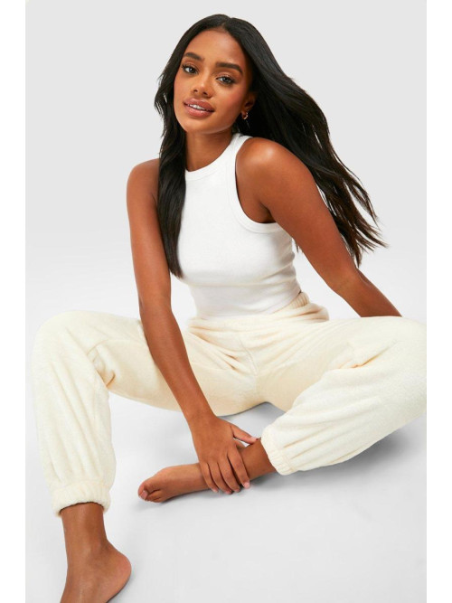 Флісові джоггери з напівзастібкою