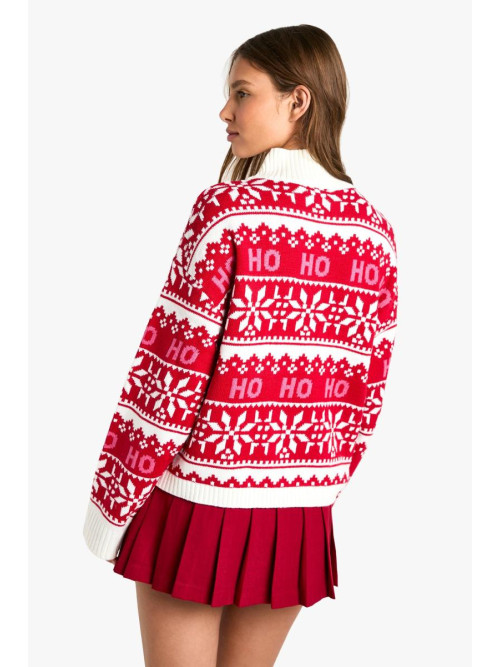 Різдвяний в'язаний джемпер Ho Ho Ho