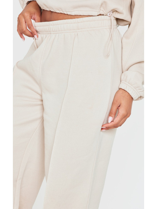 Бежевий шов деталі широкий пробіг ноги