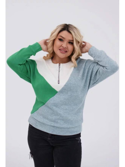 Ангорова кофтинка з блискавкою 