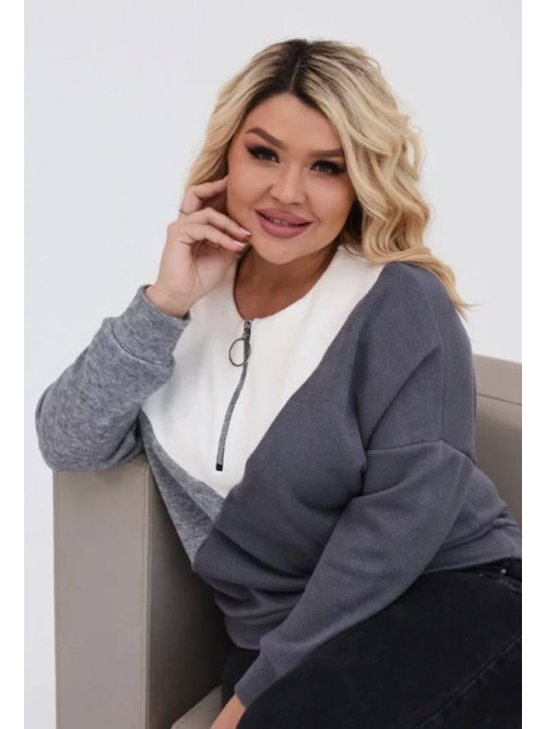 Ангорова кофтинка з блискавкою 