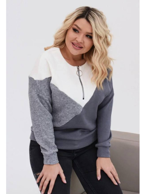 Ангорова кофтинка з блискавкою 