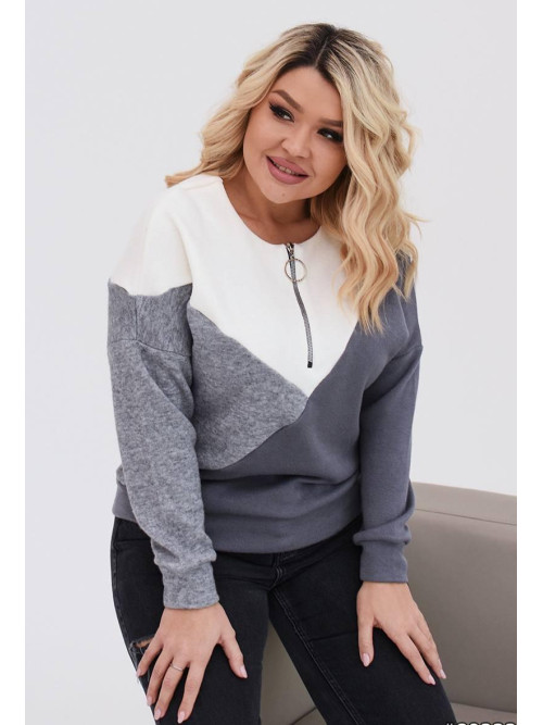 Ангорова кофтинка з блискавкою 