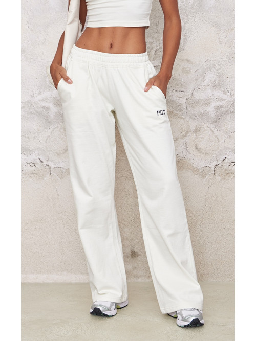 PrettyLittlething Cream Contrast Вишивка широка нога низький підйом