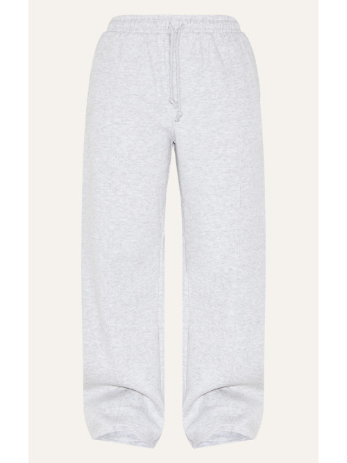 Маленький попелястий сірий пінтук протягує пряму ногу пробіжки