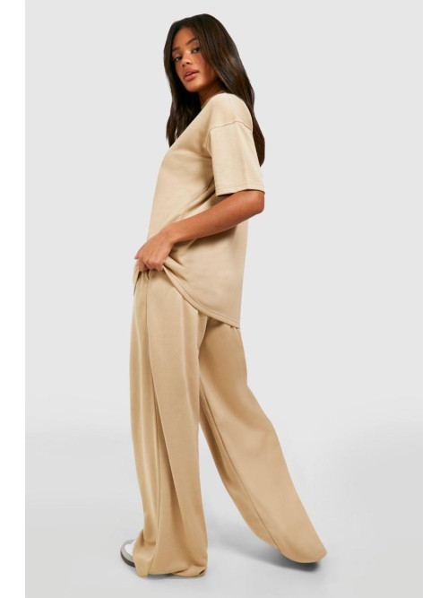 Taupe Super Soft French Terry Straight Leg Jogger