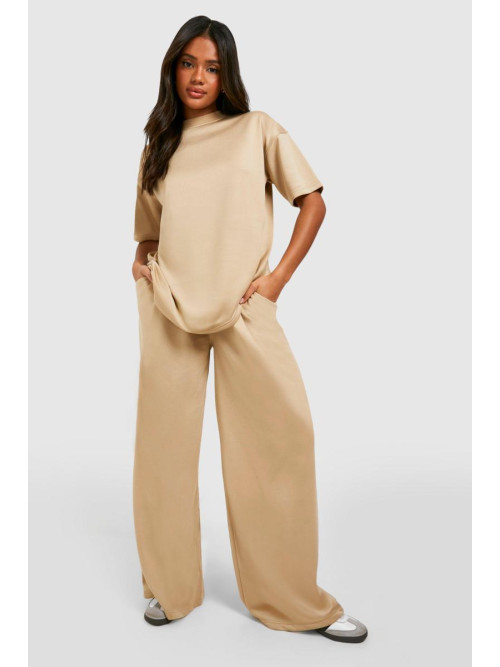 Taupe Super Soft French Terry Straight Leg Jogger