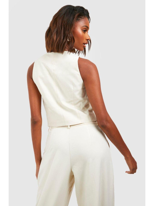 Екрю Mock Horn асиметричний зшитий жилет