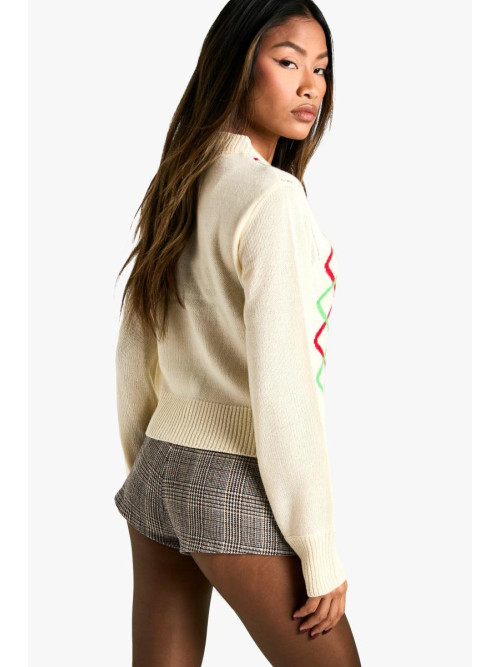 Різдвяний кардиган Fairisle на ґудзиках