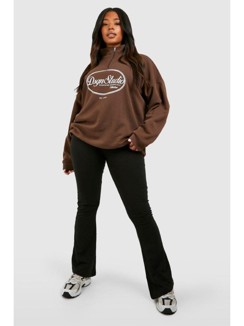   Основи плюс бавовняна трикотажна складка спалахи йоги на талії