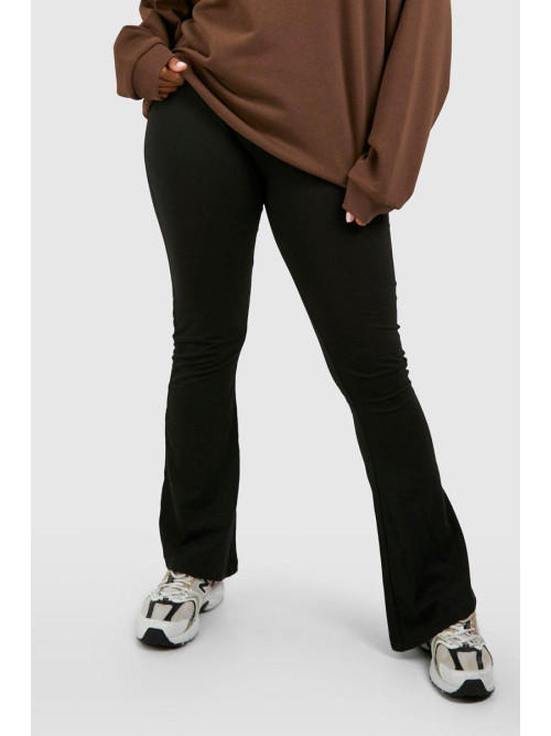   Основи плюс бавовняна трикотажна складка спалахи йоги на талії