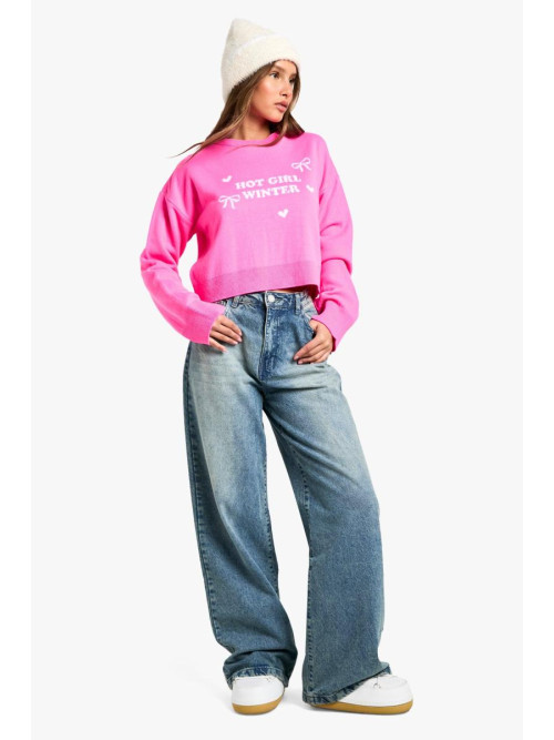 Зимовий різдвяний джемпер Hot Girl