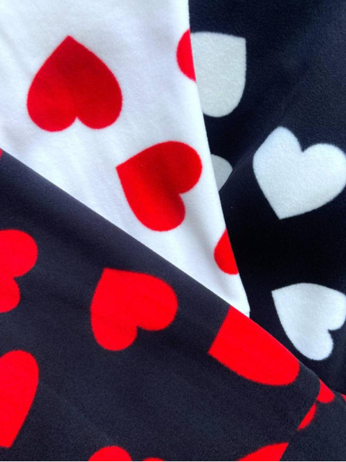 Флісовий худі серця 