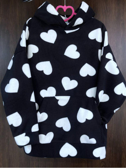 Флісовий худі серця 