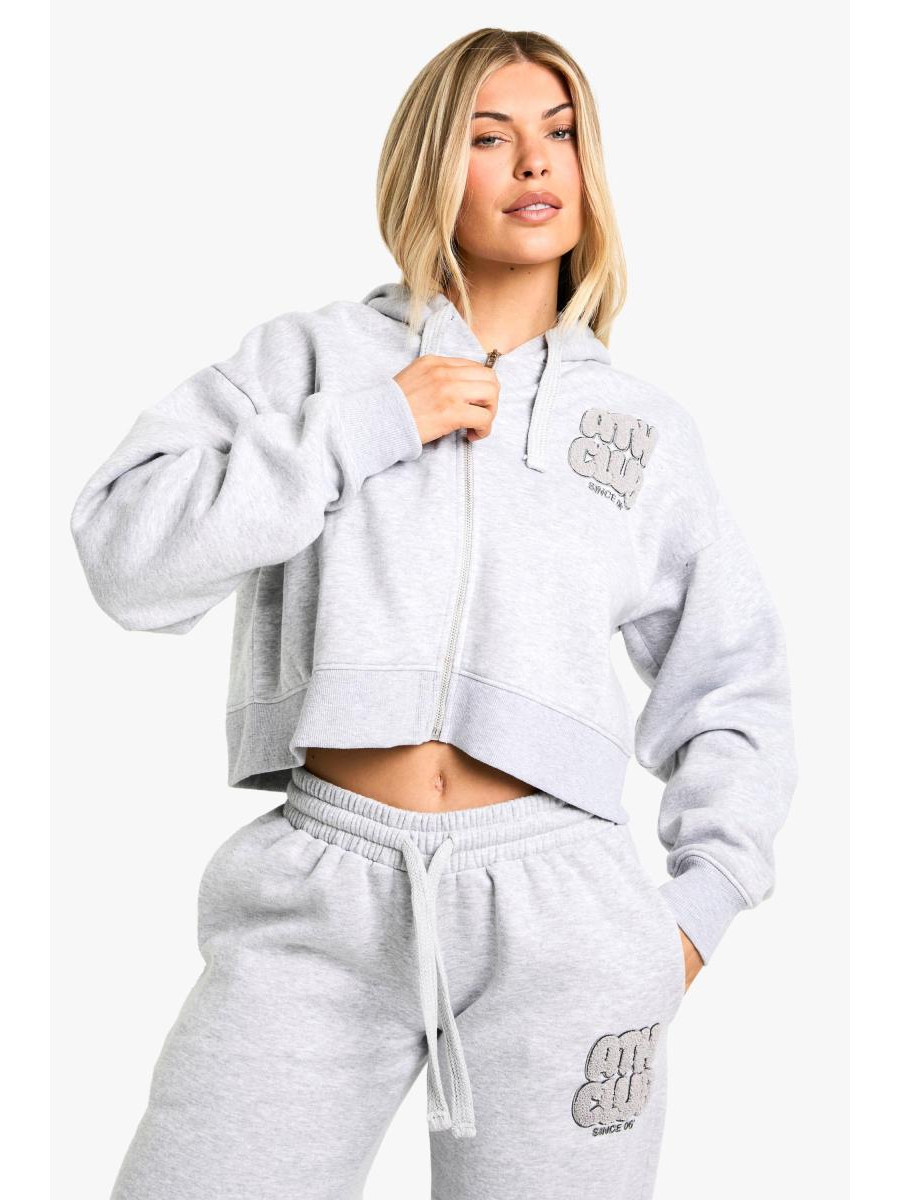 Ath Club Club Applike Boxy Zip через балахон