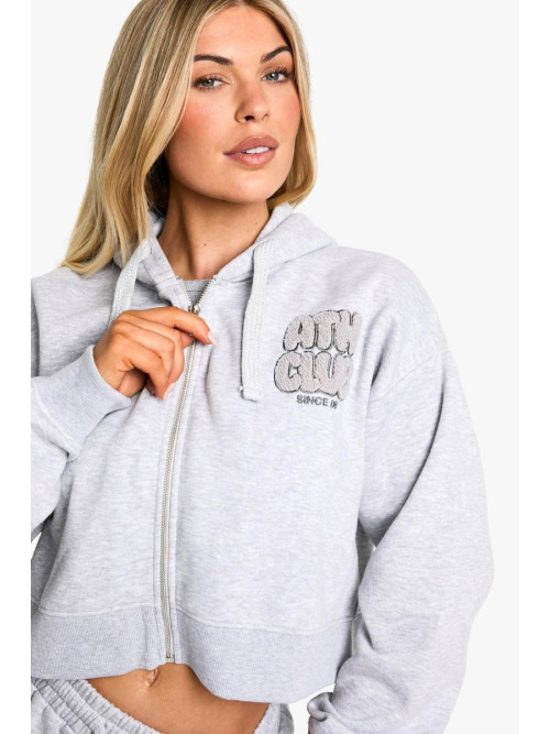 Ath Club Club Applike Boxy Zip через балахон