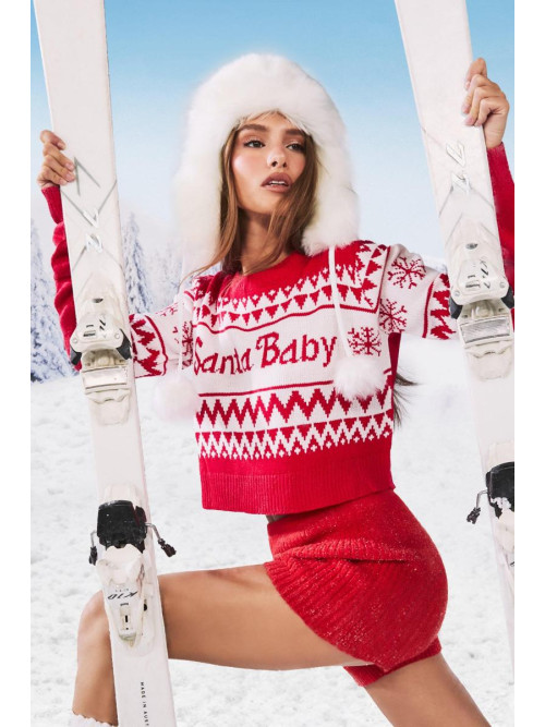 Різдвяний джемпер Santa Baby Crop