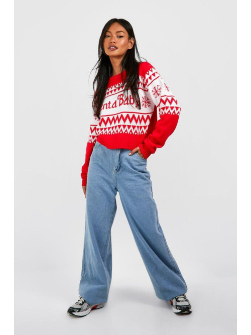 Різдвяний джемпер Santa Baby Crop