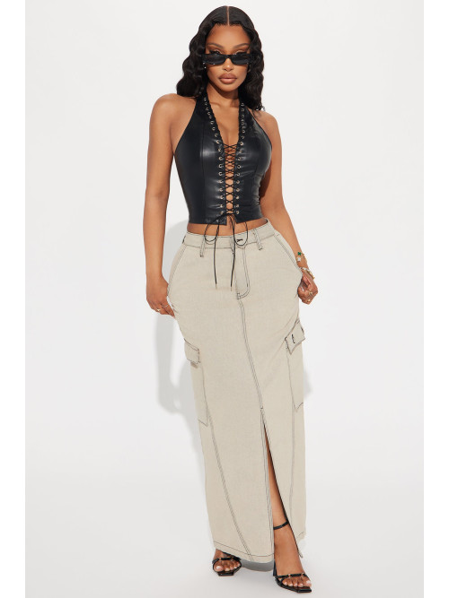 Топ 'Up To No Good' зі шнурівкою