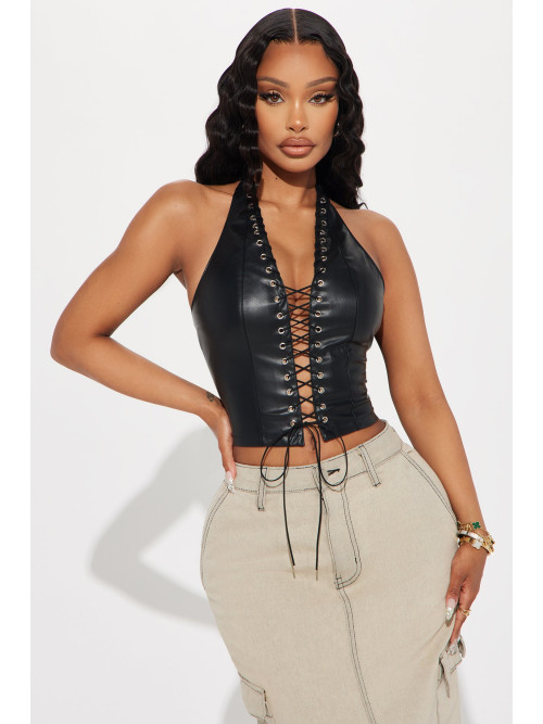 Топ 'Up To No Good' зі шнурівкою