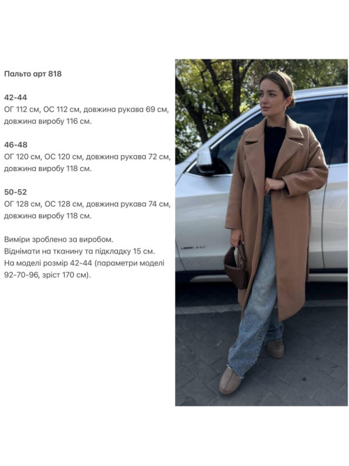 Пальто на підкладі 100 
