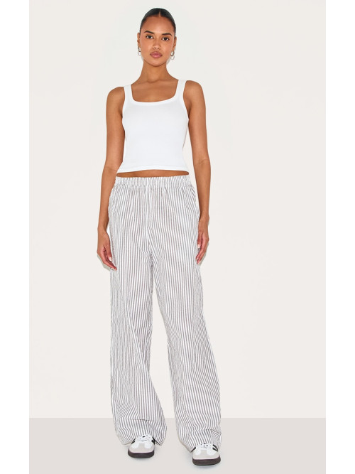 Сірі штани з еластичною талією