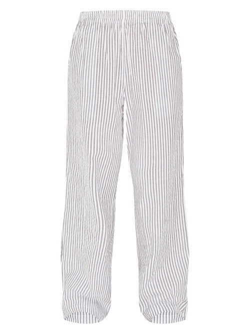 Сірі штани з еластичною талією