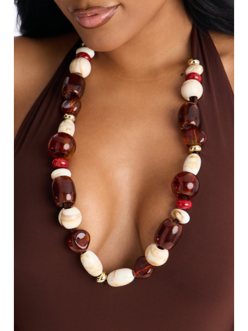 Боді з глибоким V-подібним вирізом та зав'язками на шиї, розшите бісером