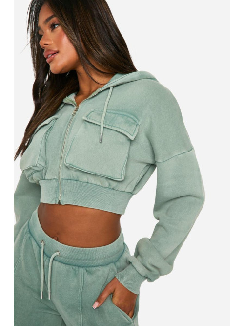 Вимитий вантажний кишеньковий коробка з капюшоном з капюшоном