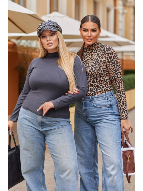 Леопардовий гольф водолазка 0017/1