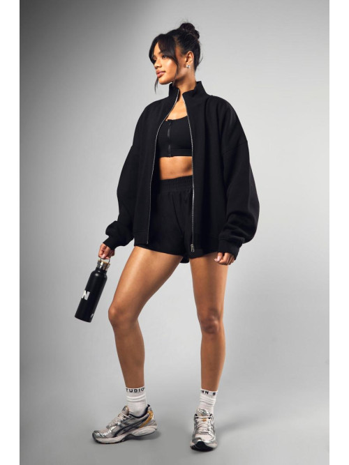 Великий світшот бомбер із застібкою-блискавкою