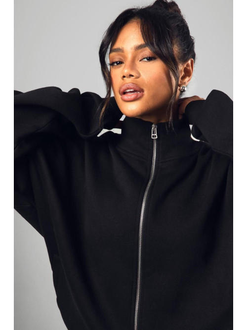 Великий світшот бомбер із застібкою-блискавкою