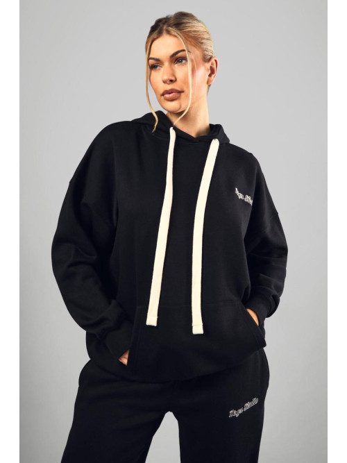 Худі великого розміру Dsgn Studio з вишивкою, контрастним шнурком