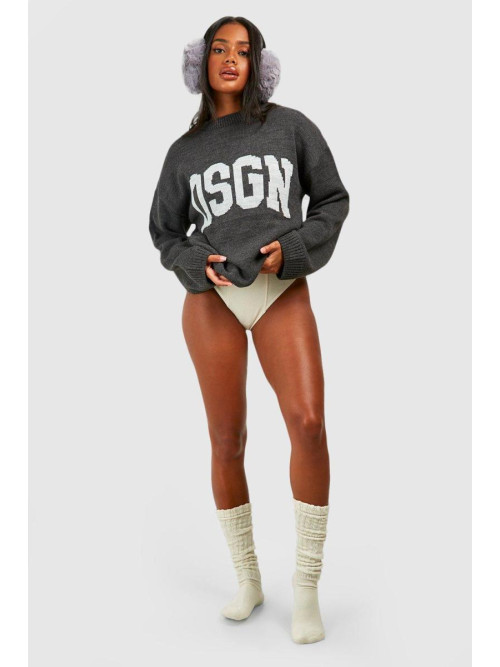 Трикотажний джемпер з круглим вирізом Dsgn