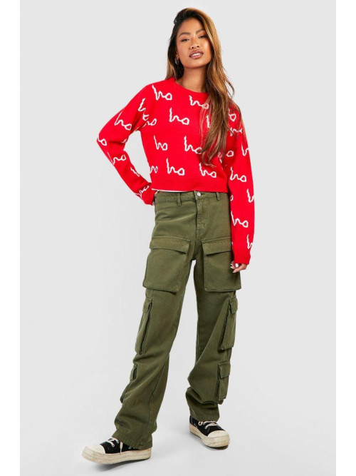 Різдвяний джемпер з принтом Ho Ho Ho All Over