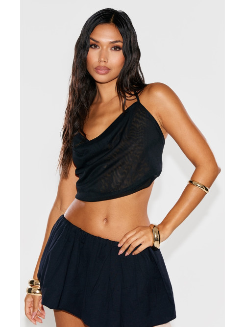 Чорний сітчастий капюшон