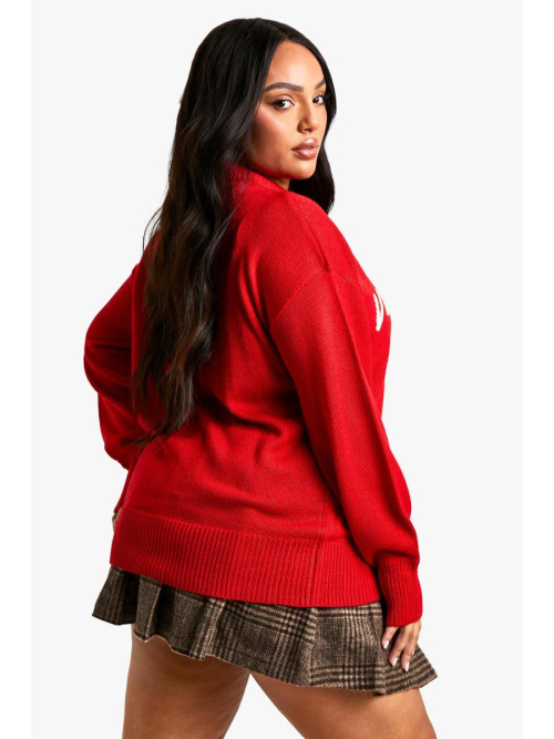 Плюс великий джемпер Merry Slogan Christmas