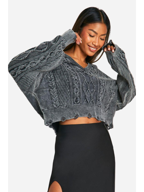 Кислотний джемпер зі зморщеним подолом